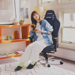 Silla de oficina AKRacing, silla gaming, denim premium